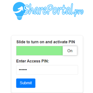 share-portal-pro-PIN-entry